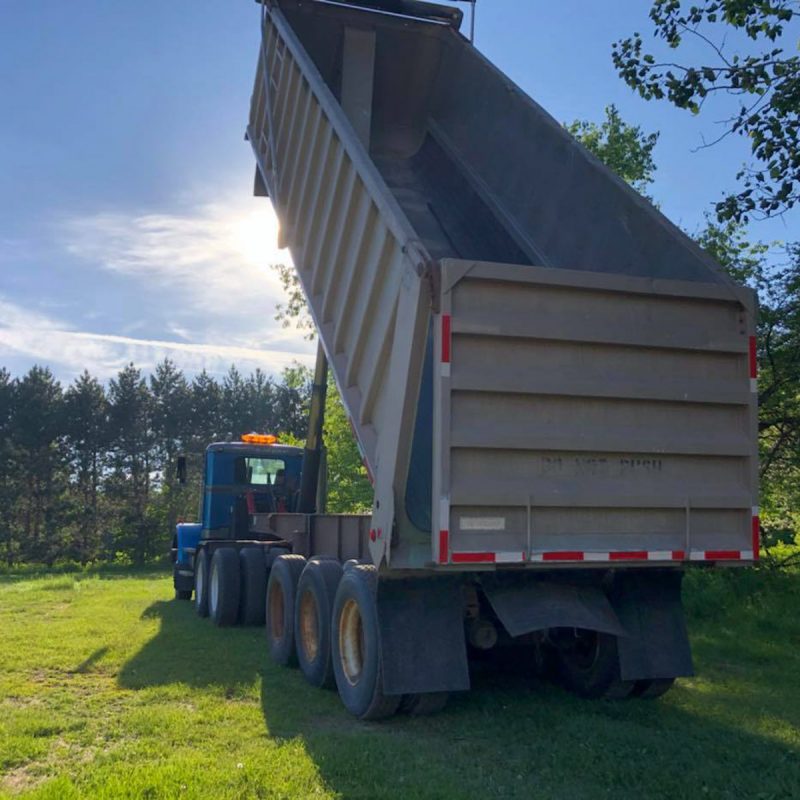 Truck and Dump/Lead Trailer-Left