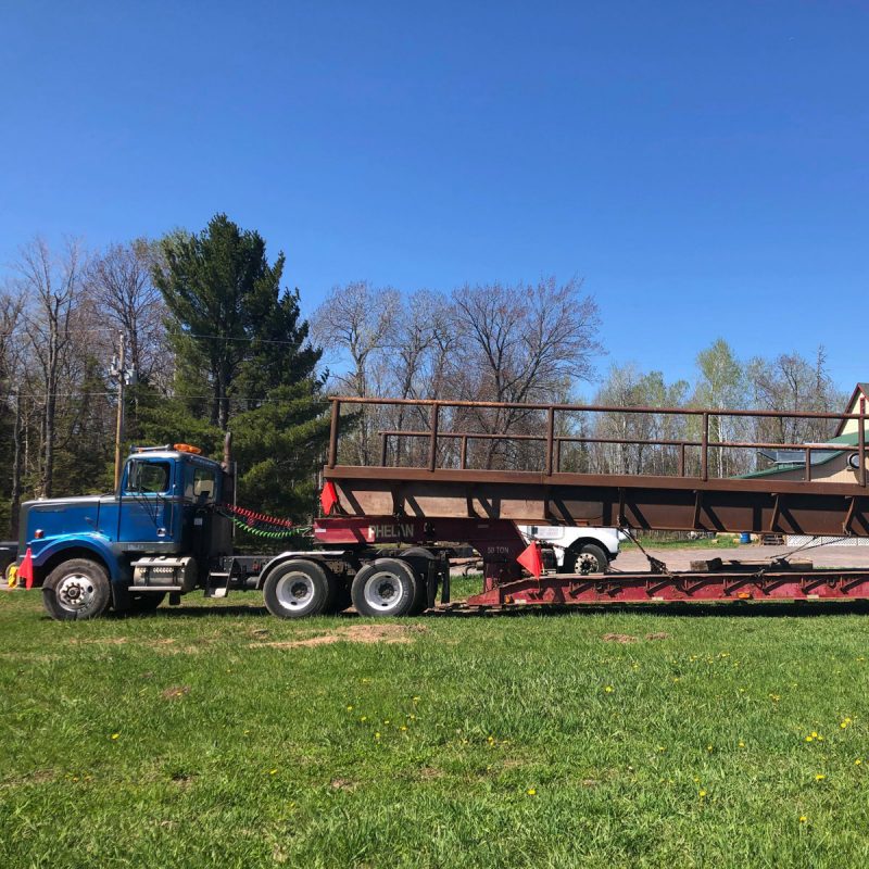 Our Truck/Lowboy-Hauling a Bridge